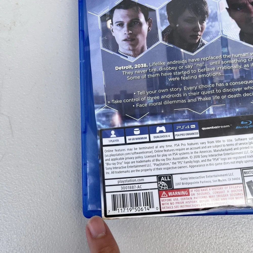 Detroit: Become Human PS4 - Sony PlayStation 4 Pre-owned Works Tested
